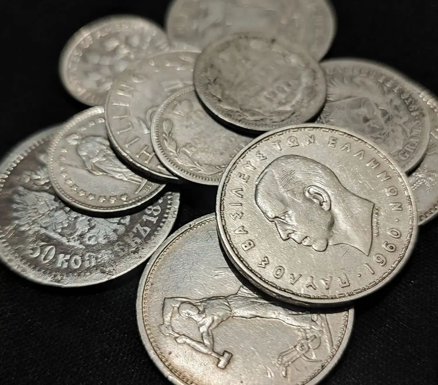 نقره خارجی 12 عدد|کلکسیون سکه، تمبر، اسکناس|تبریز, |دیوار