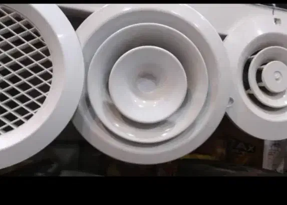 دریچه گرد کولر نما pvc آلومینیومی برای کانال سازی|مصالح و تجهیزات ساختمان|تهران, دستغیب|دیوار