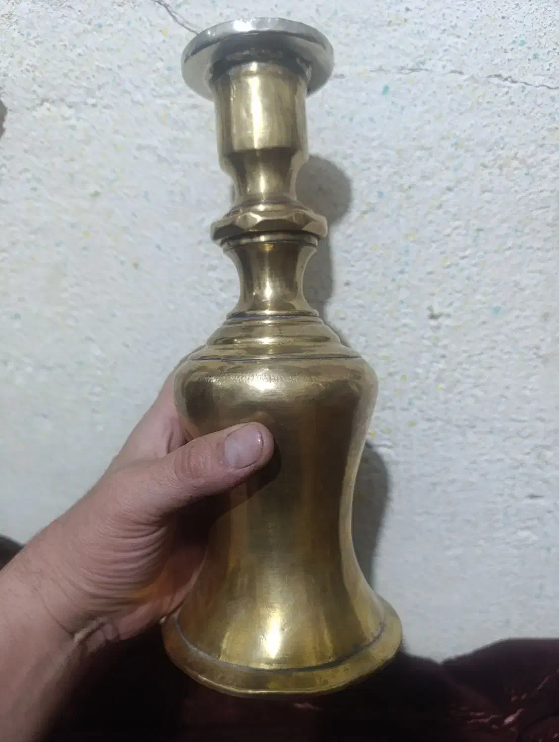 کوزه و سر قلیون برنجی پهلوی اول قلم دار|کلکسیون اشیاء عتیقه|شیراز, میرزاکوچک خان|دیوار