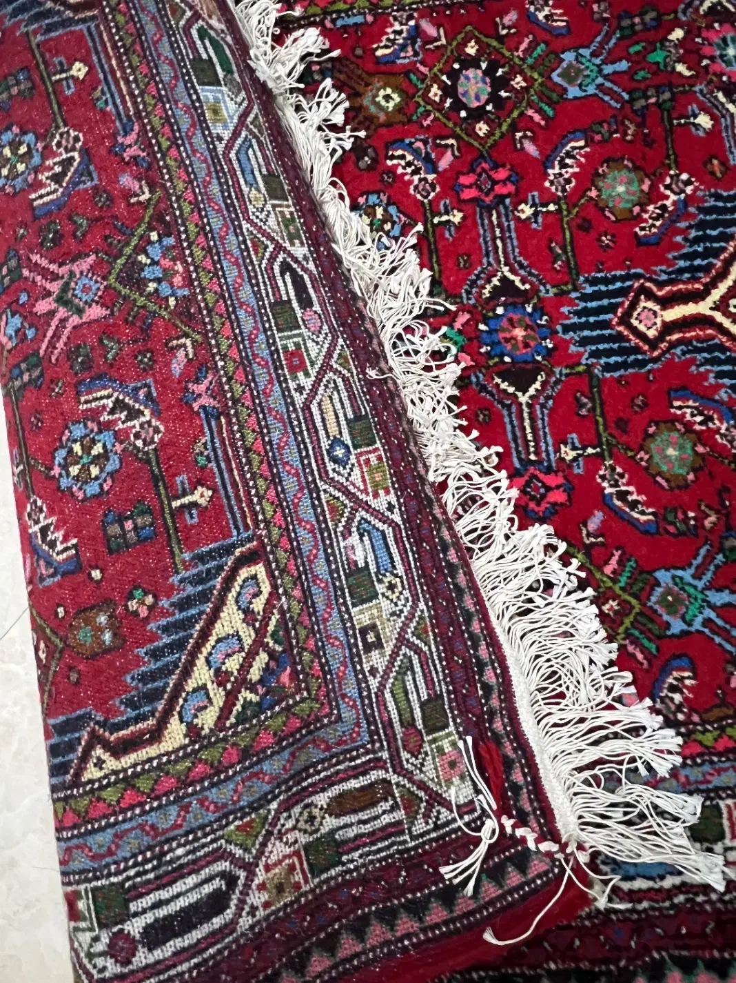 فرش کناره دستبافت همدان|فرش|تهران, تهران‌ویلا|دیوار