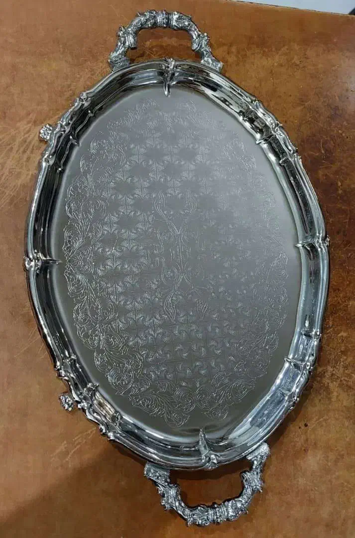 سینی سیلور نقره ای قدیمی در حدنو مارک الماس|کلکسیون اشیاء عتیقه|تهران, زنجان جنوبی|دیوار
