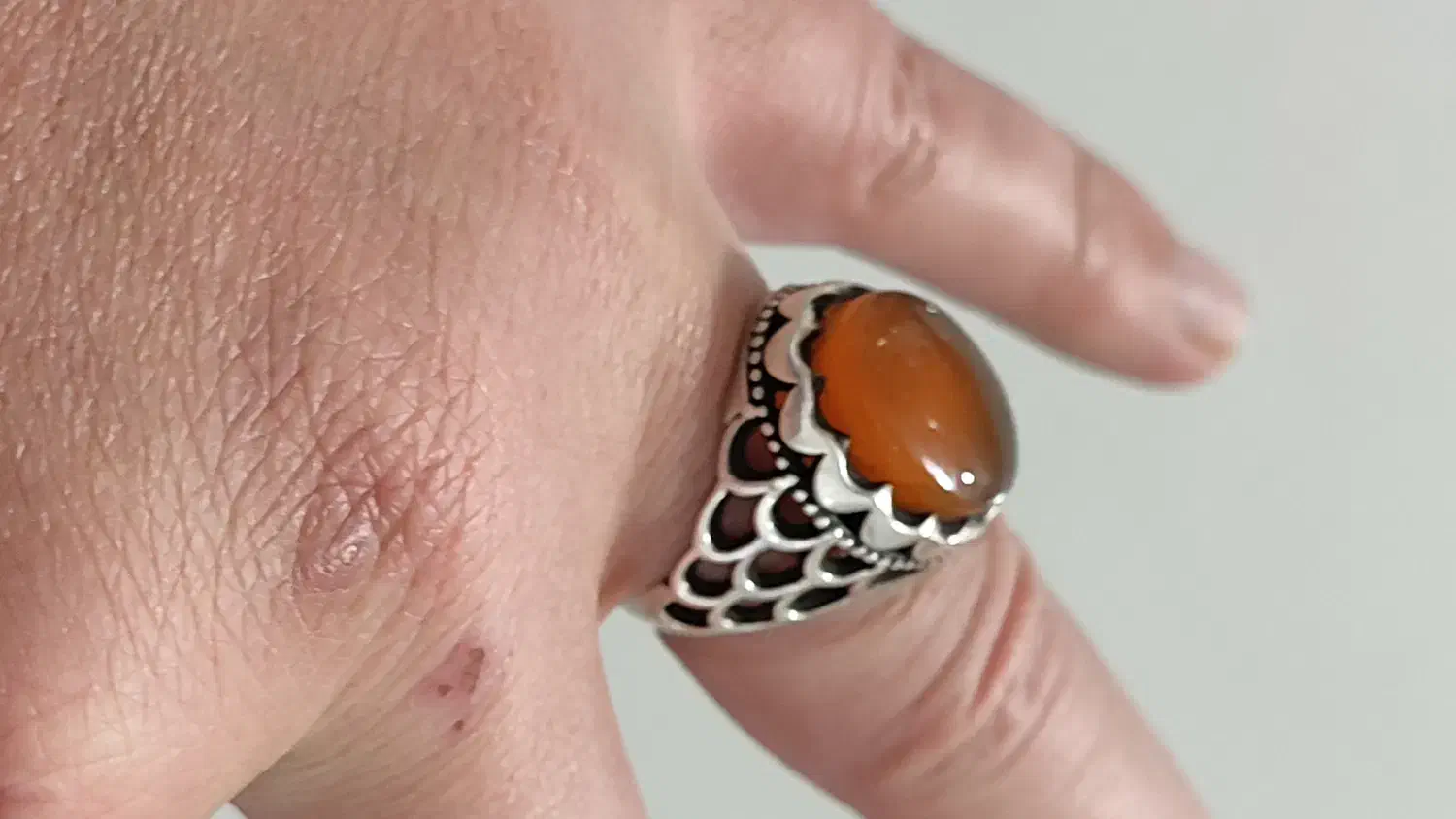 انگشتر نقره|کلکسیون اشیاء عتیقه|میاندوآب, |دیوار