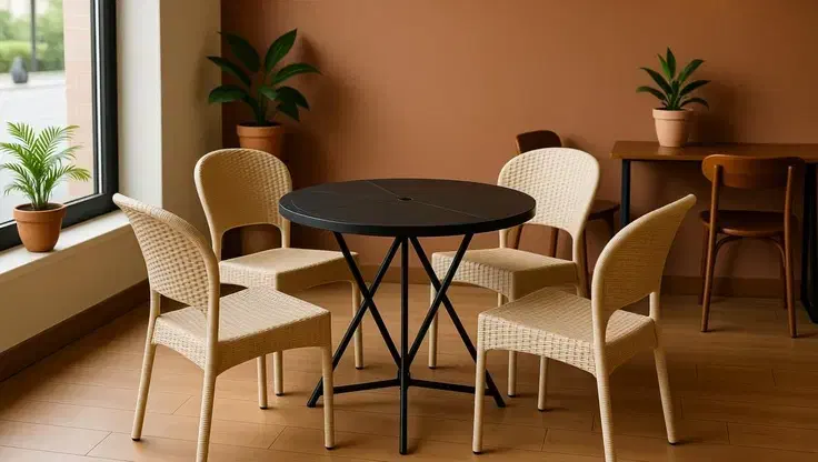 صندلی حصیری بدون دسته کد 972|میز و صندلی غذاخوری|شوشتر, |دیوار