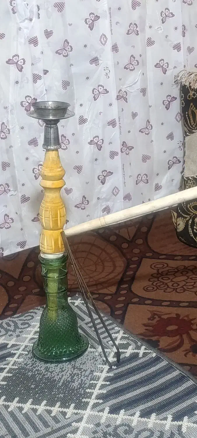 قلیون تنه چوبی|صنایع دستی و سایر لوازم تزئینی|مشهد, عیدگاه|دیوار