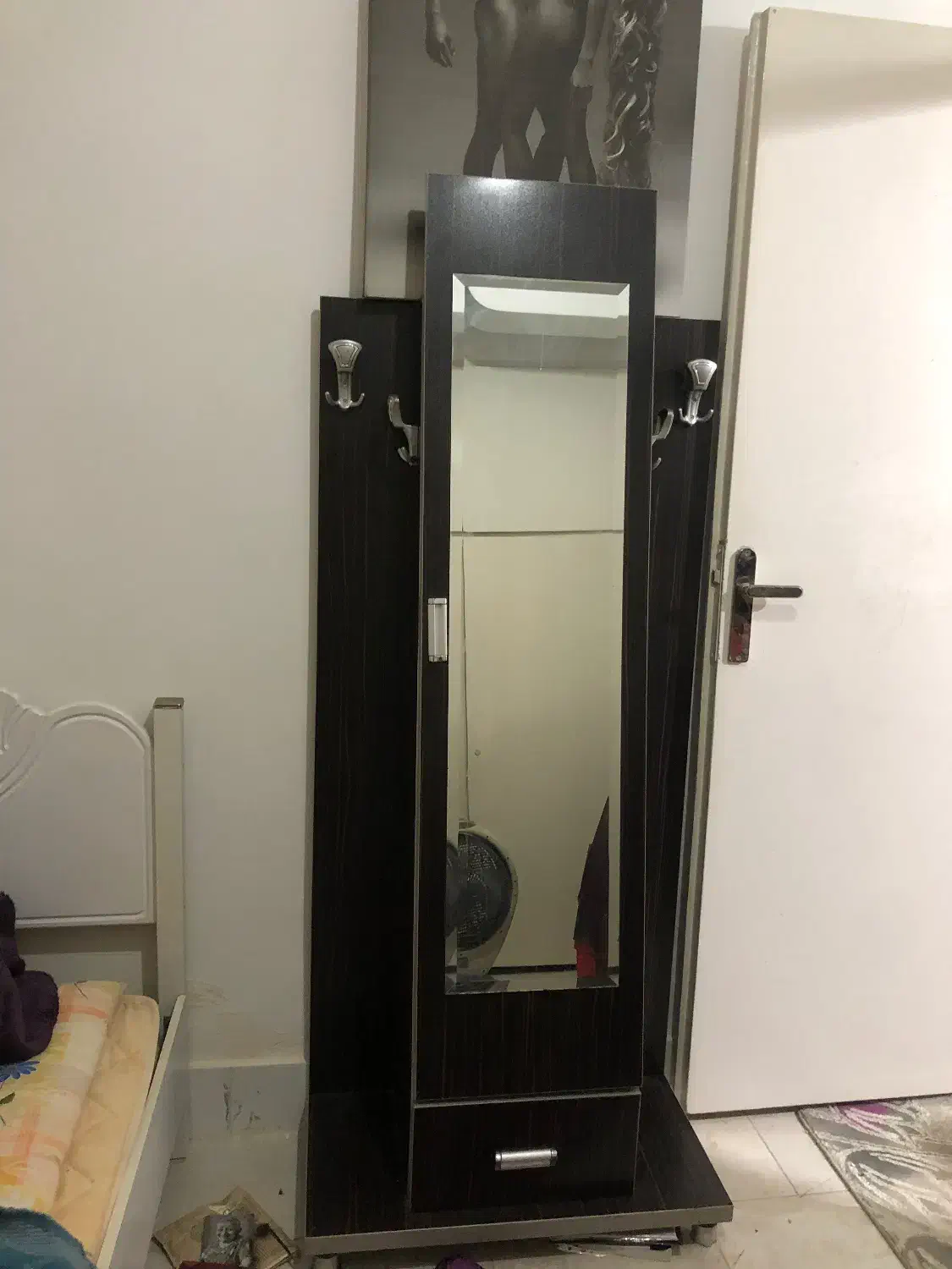 جاکفشی آیینه دار|جاکفشی، کمد، دراور|آبیک, |دیوار