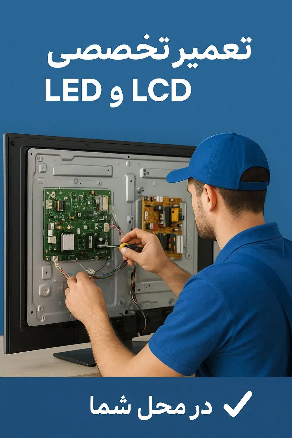 تعمیرات تخصصی تلویزیون LED LCD|خدمات پیشه و مهارت|بندرعباس, |دیوار