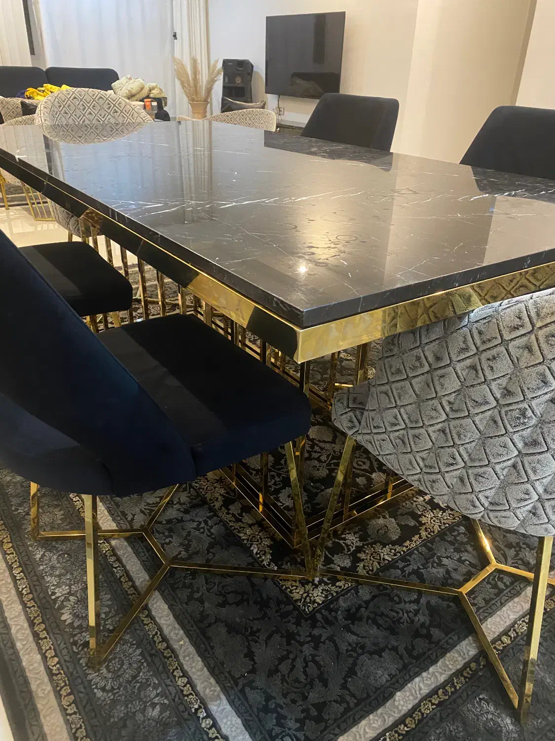 میز نهار خوری استیل وسنگ کار تهران|میز و صندلی غذاخوری|مشهد, چهارچشمه|دیوار