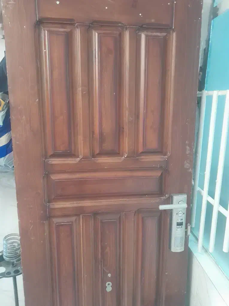 در کارکرده چوبی قفل دیجیتالی|مصالح و تجهیزات ساختمان|قدس, شهرقدس|دیوار