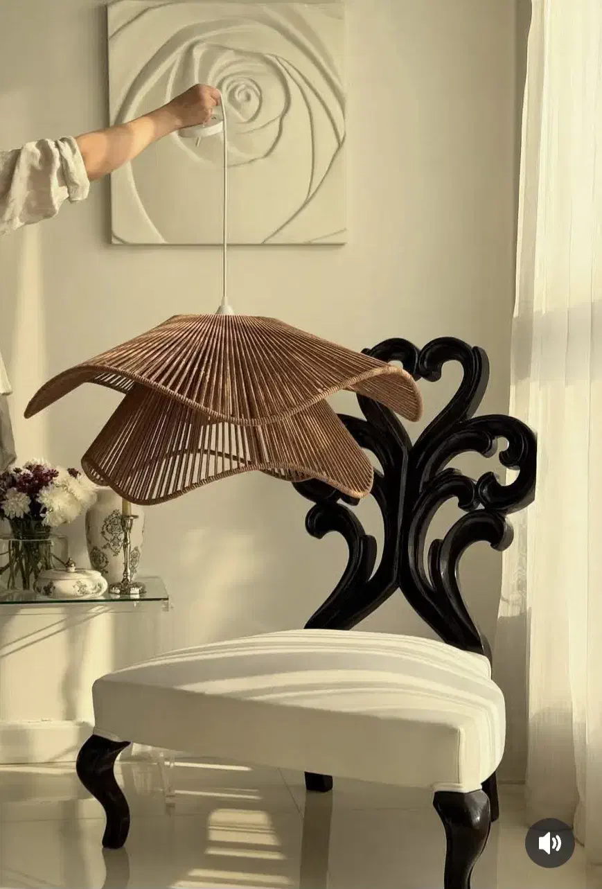 لوستر رافیا|لوستر و چراغ آویز|اهواز, فرهنگ شهر|دیوار