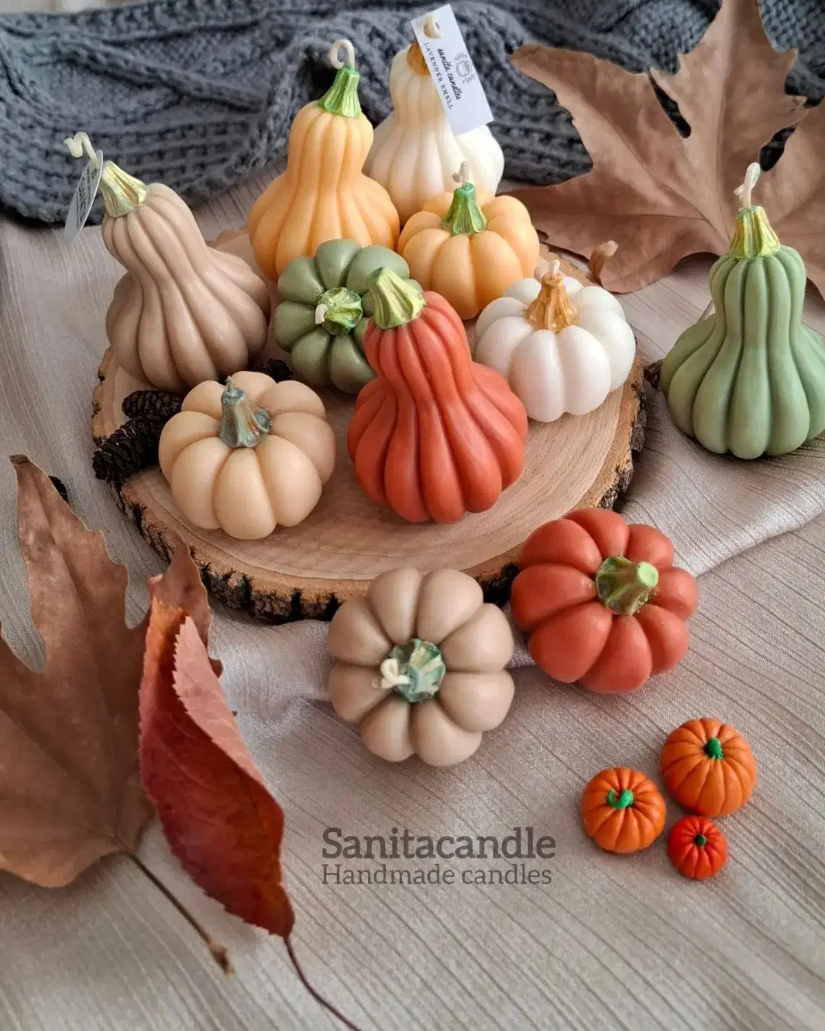 شمع کدو پاییزی|صنایع دستی و سایر لوازم تزئینی|تهران, سلسبیل شمالی|دیوار