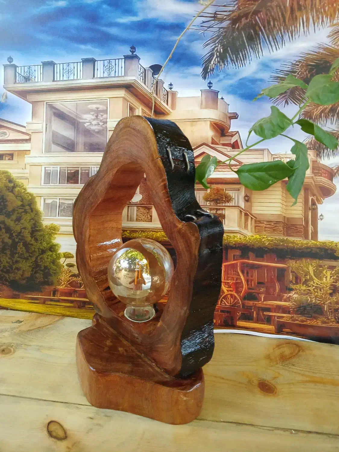 آباژور چوبی|چراغ خواب و آباژور|اهواز, زرگان|دیوار