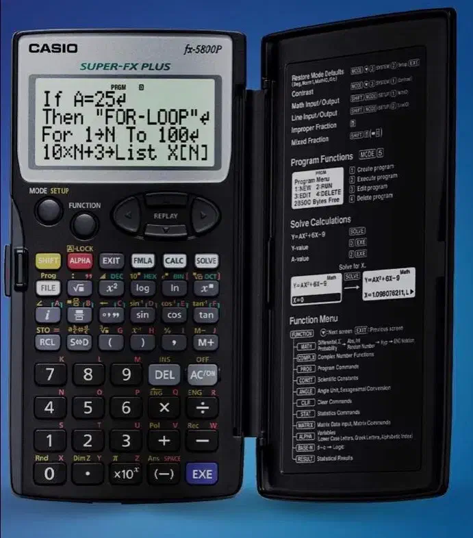 ماشین حساب مهندسی casio fx-5800p (با ذخیره فرمول)|لوازم التحریر|اصفهان, شهرک ولیعصر|دیوار