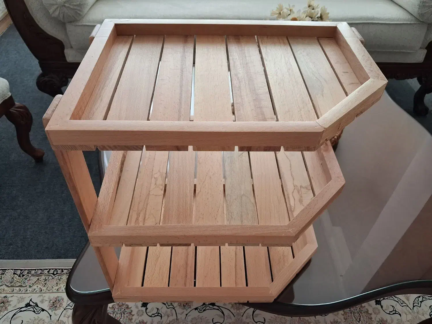 شلف چوبی|کتابخانه، شلف، قفسه‌های دیواری|تهران, حکیمیه|دیوار