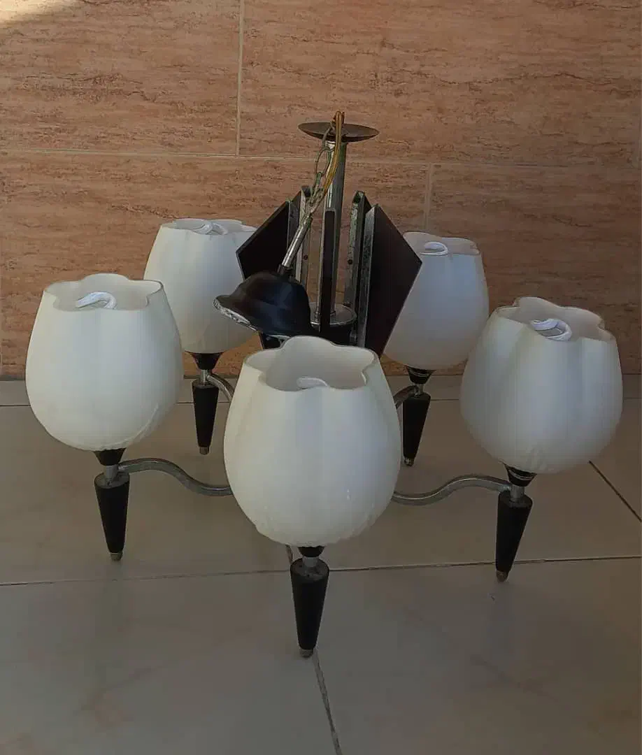 لوستر5شاخه|لوستر و چراغ آویز|گرگان, |دیوار