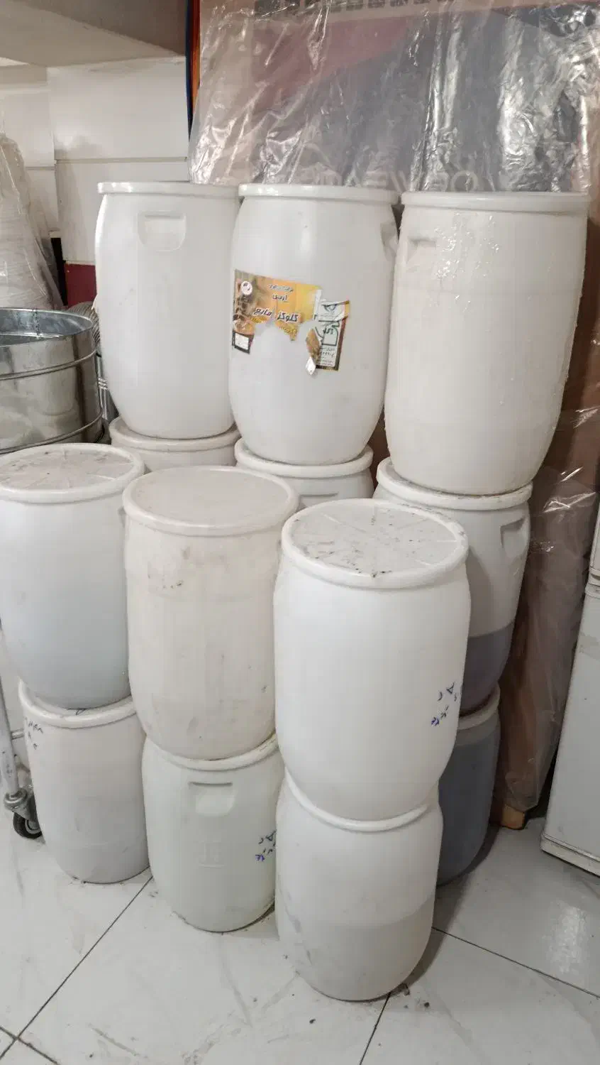 بشکه ۵۰ لیتری|ظروف نگهدارنده، پلاستیکی، یکبارمصرف|تهران, بهداشت|دیوار