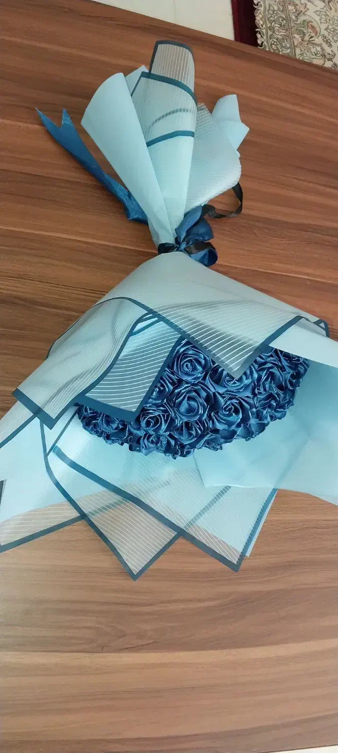 دسته گل ربانی آبی|گل مصنوعی|مشکیندشت, |دیوار