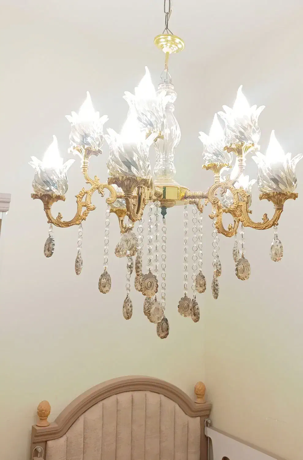 لوستر 10شاخه|لوستر و چراغ آویز|ورامین, شهرک ولیعصر|دیوار