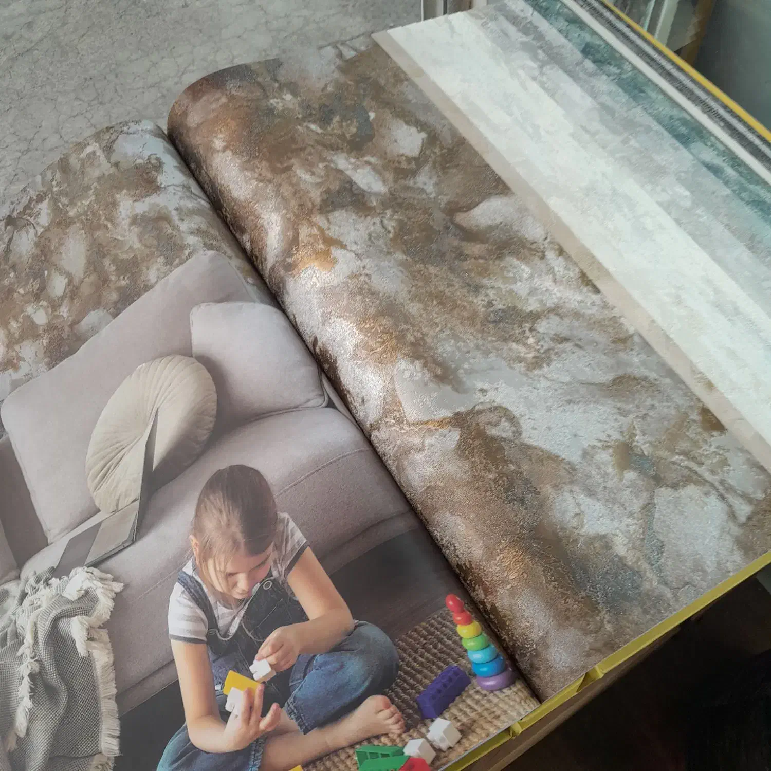 کاغذ دیواری تسویه ۳ ماهه|مصالح و تجهیزات ساختمان|گرگان, |دیوار