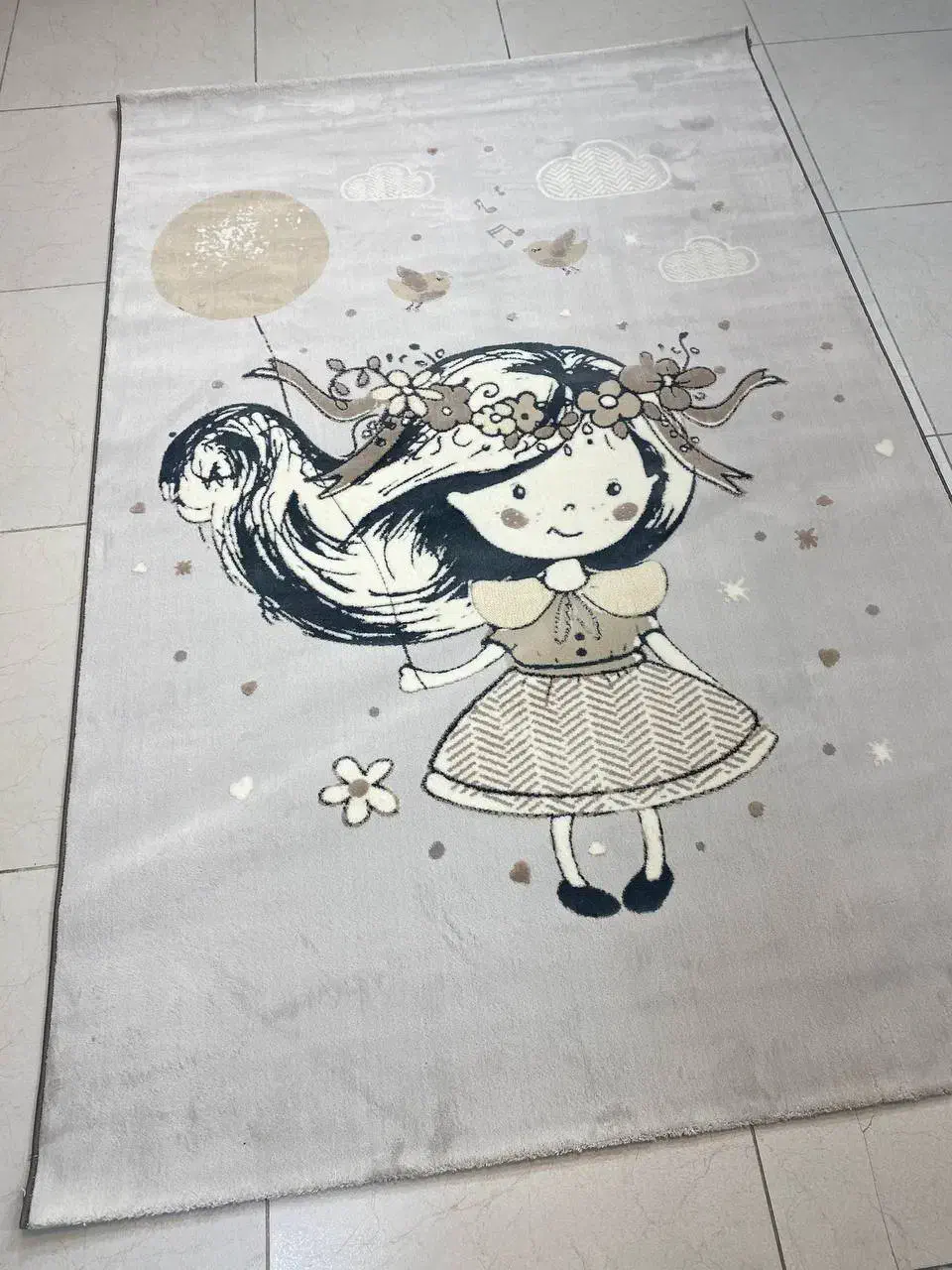 فرش ماشینی کودک ۴ متری دخترانه کد ۱۴ (فرش هنرمند)|فرش|تبریز, |دیوار