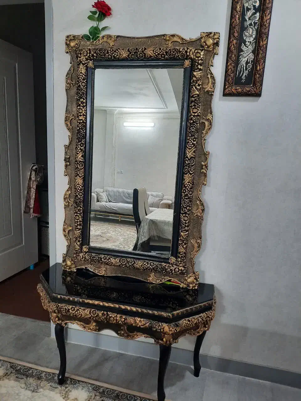 آینه و کنسول|بوفه، ویترین، کنسول|دلیجان, |دیوار