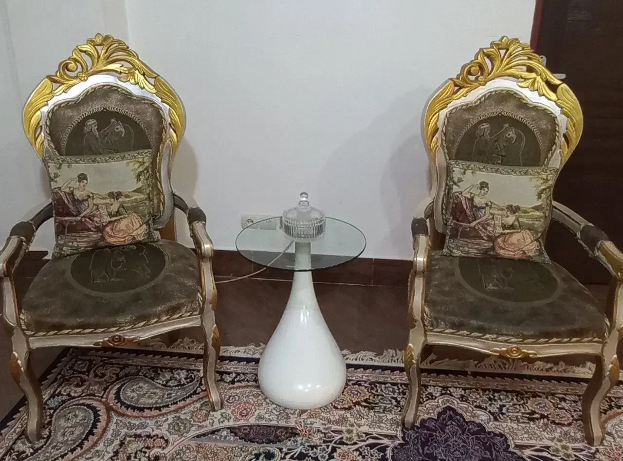 مبل سلطنتی چوب گردو|مبلمان خانگی و میز عسلی|بندرعباس, |دیوار