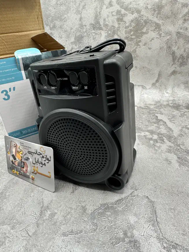 اسپیکر بلوتوثی چراغدار مدل GTS-1360 شارژی قابل حمل|پخش‌کننده همراه|کرج, گلشهر|دیوار