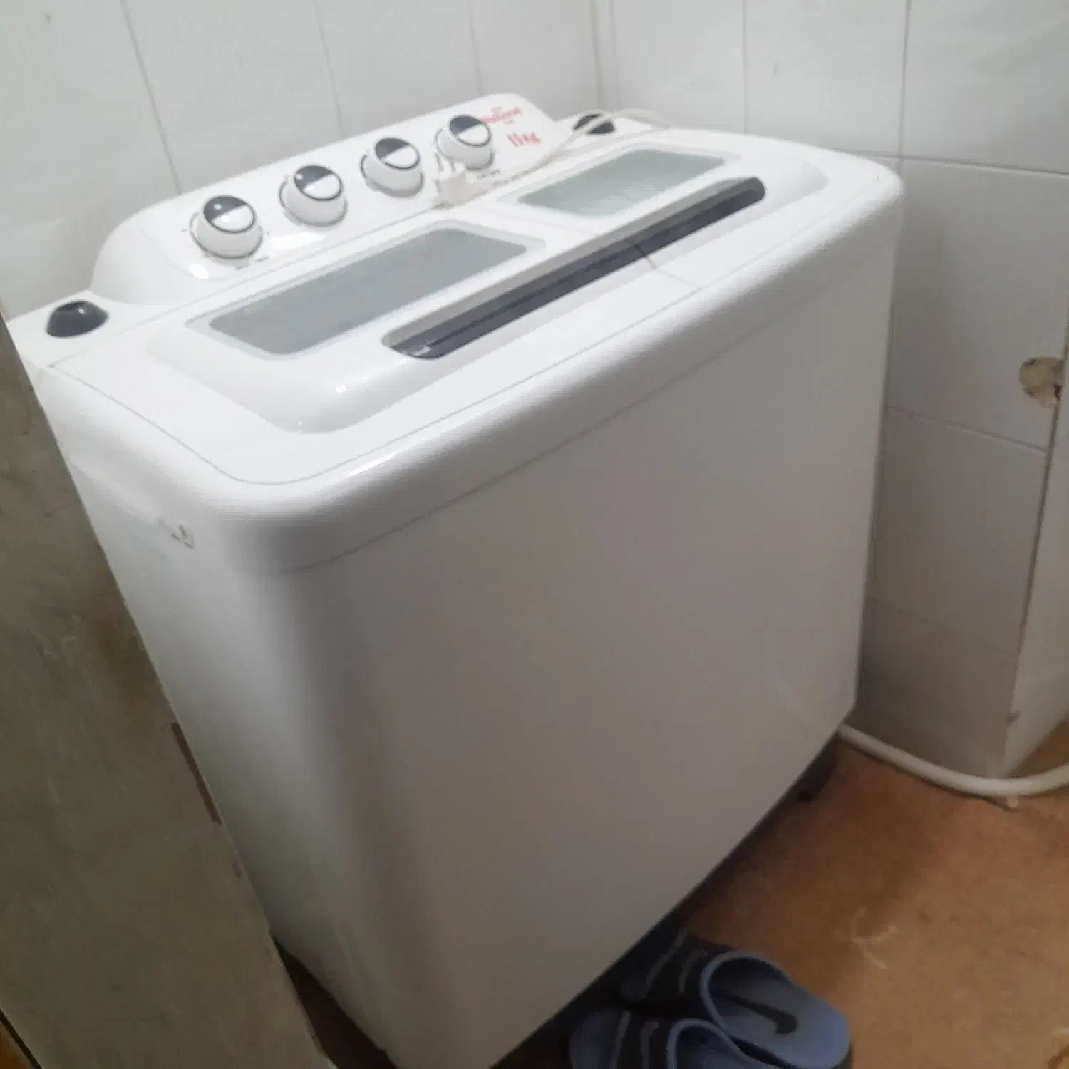 فروش لباسشویی دو قلو ناسیونال ۱۱ کیلویی|ماشین لباسشویی و خشک‌کن لباس|خرمشهر, |دیوار