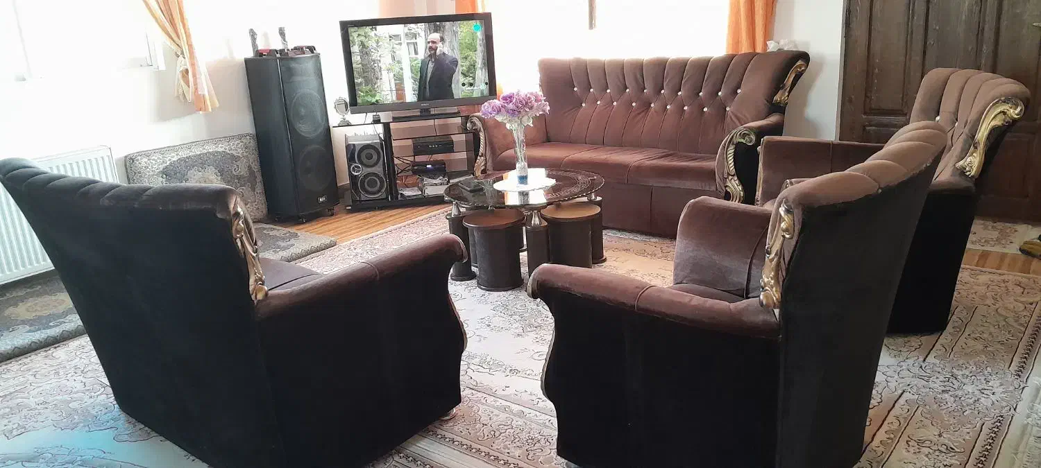 مبلمان راحتی ۷نفره|مبلمان خانگی و میز عسلی|سنگر, |دیوار