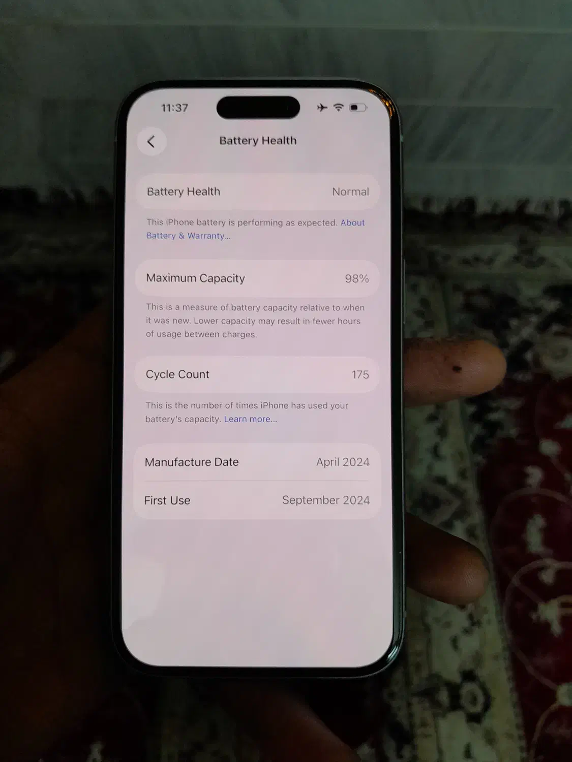 Iphone 15 normal 128 ch|موبایل|ابهر, |دیوار