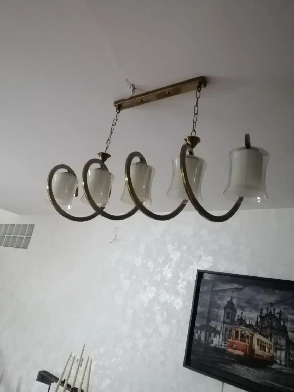 لوستر|لوستر و چراغ آویز|کرج, باغ سیب|دیوار