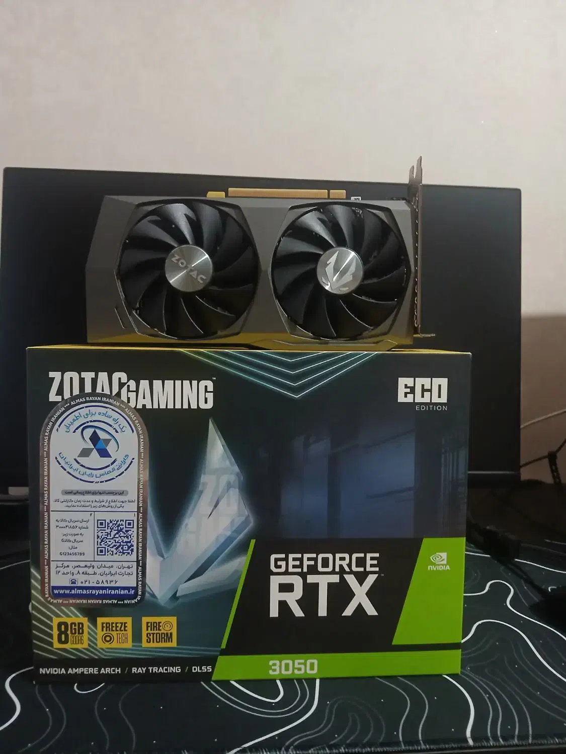 کارت گرافیک Zotac RTX 3050 8GB ECO|قطعات و لوازم جانبی رایانه|رشت, شهرک قدس|دیوار