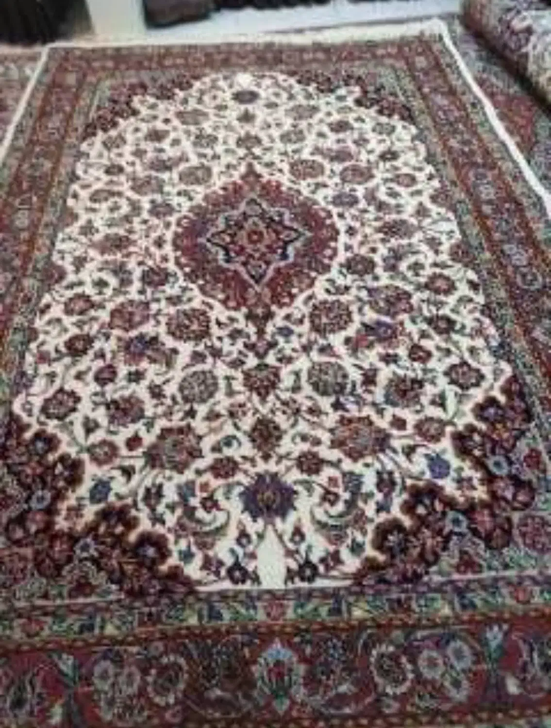 یک جفت شش متری لچک ترنج افشان|فرش|اراک, |دیوار