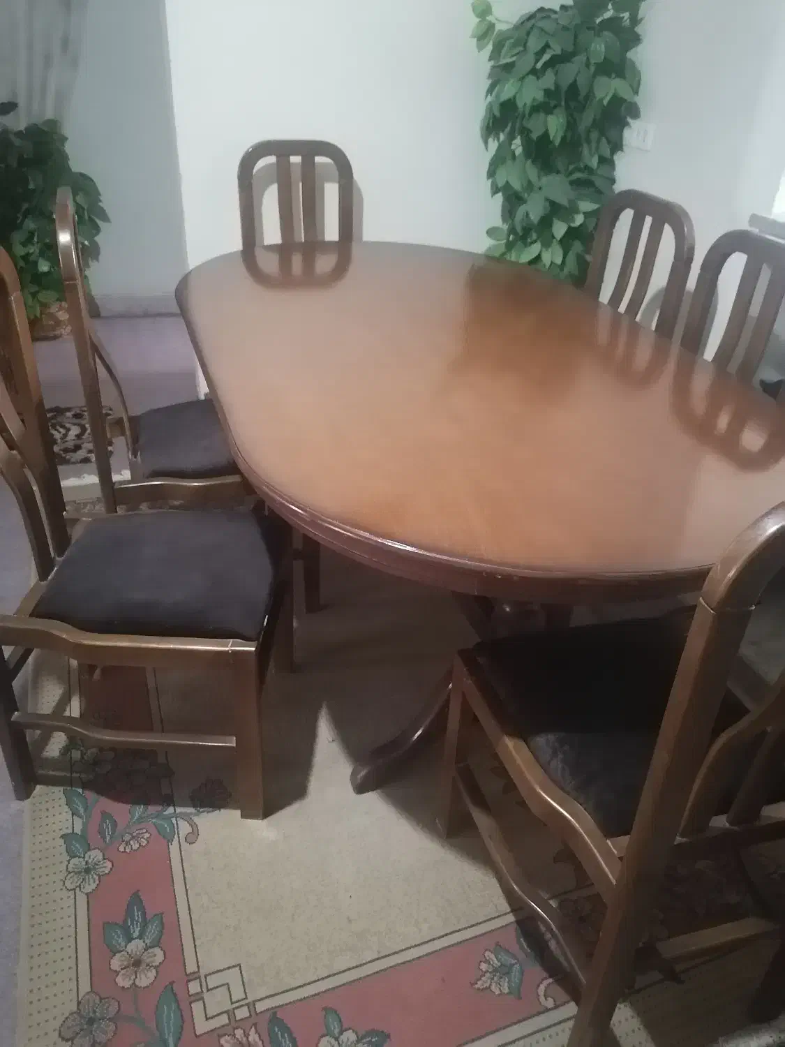 میز ناهار خوری شش نفره|میز و صندلی غذاخوری|فولادشهر, A6|دیوار