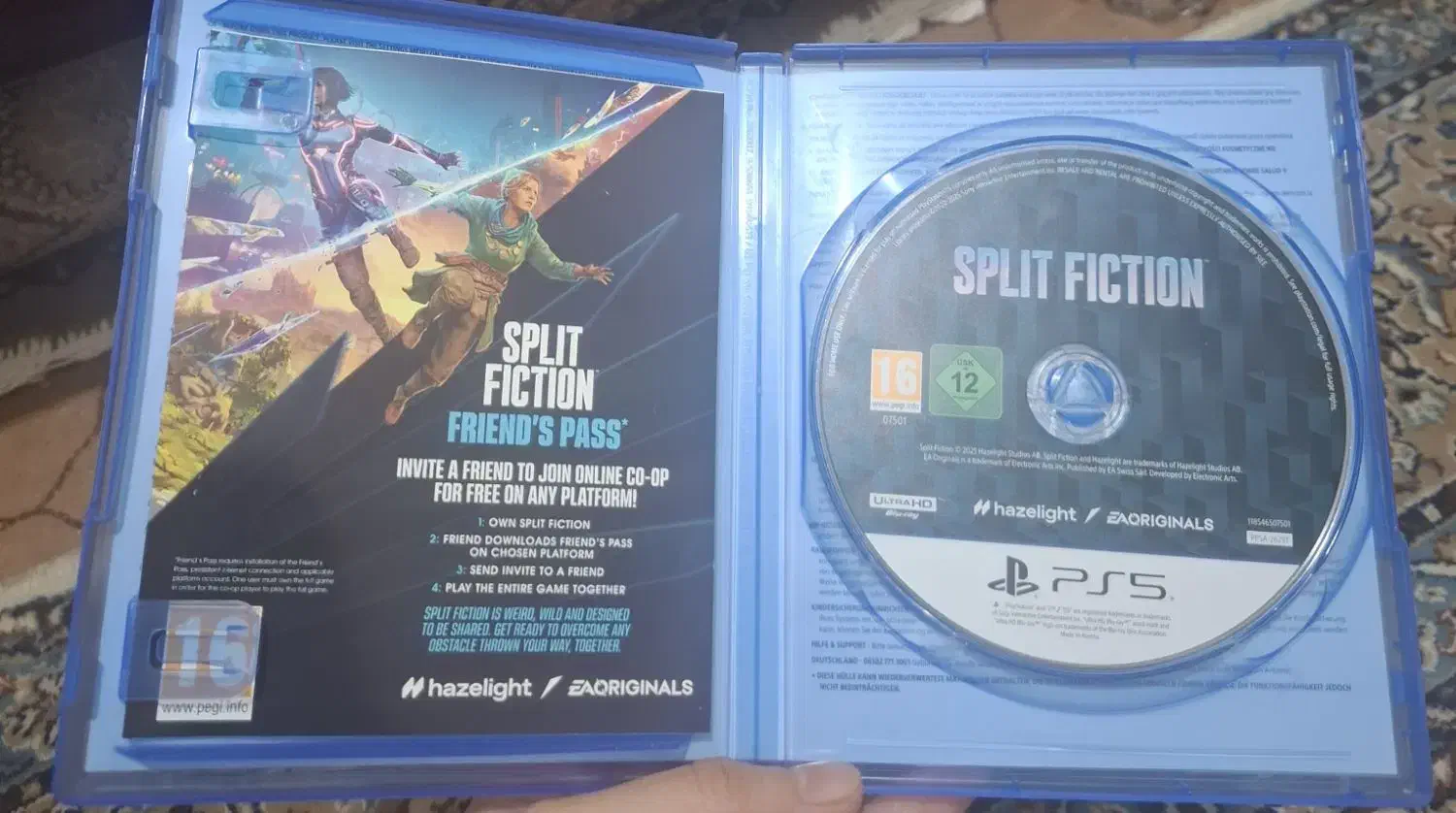 دیسک بازی split fiction ps5|کنسول، بازی ویدئویی و آنلاین|پردیس, فاز ۱۱|دیوار