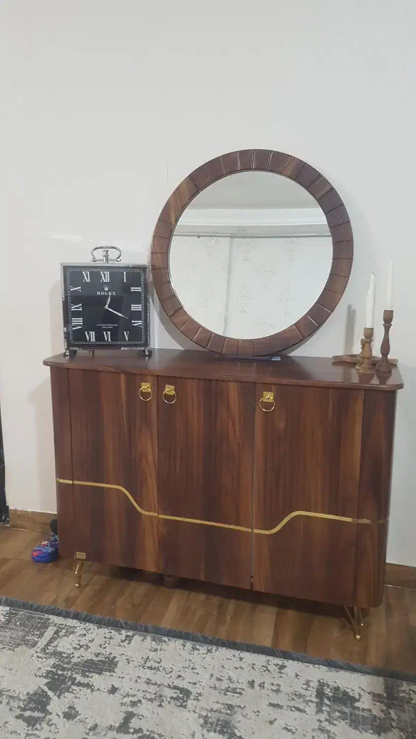 ست آیینه کنسول و میز تیوی|بوفه، ویترین، کنسول|آبادان, |دیوار