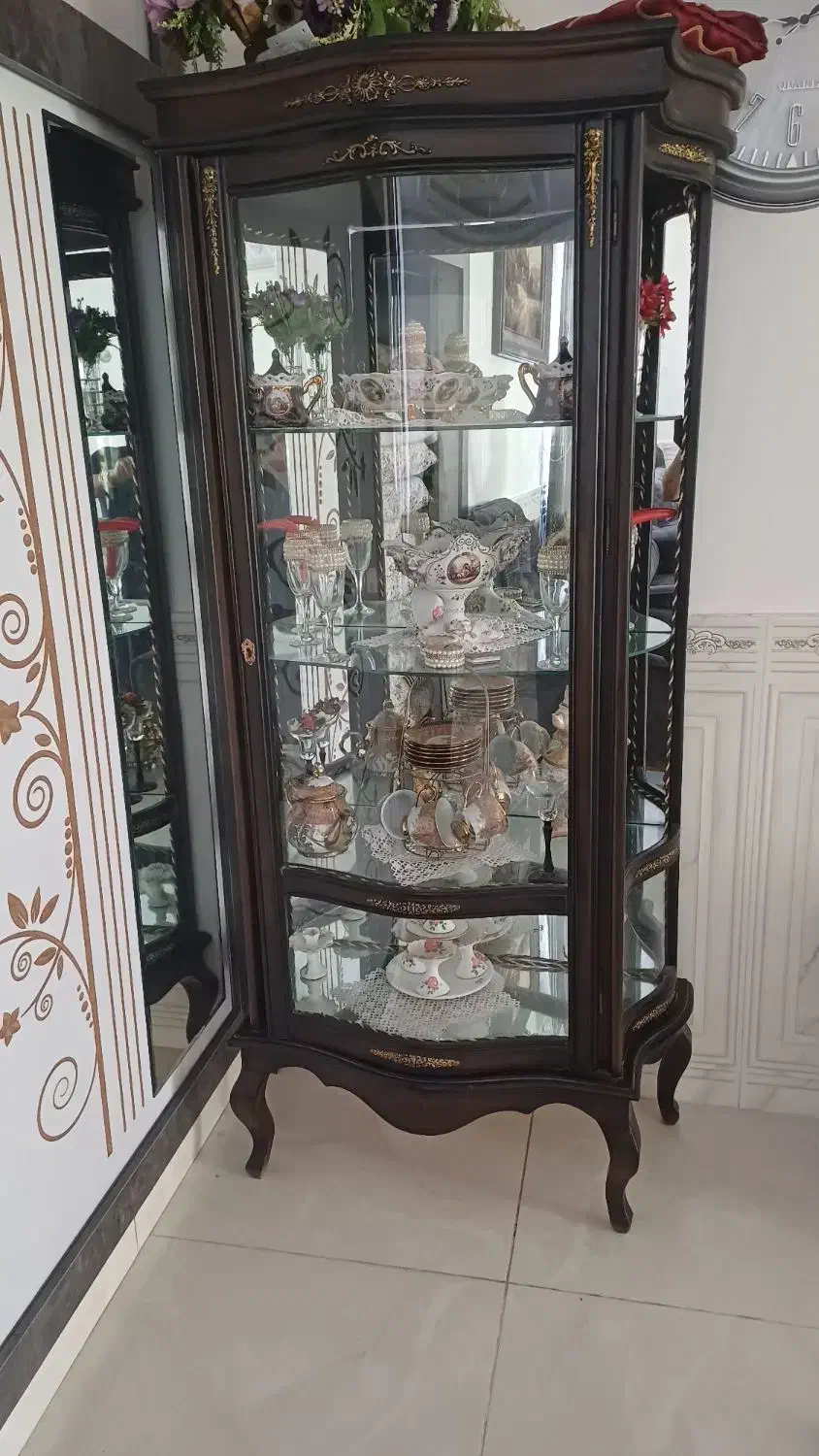 بوفه  با ساخته درخت  گردو|بوفه، ویترین، کنسول|احمدآبادمستوفی, |دیوار