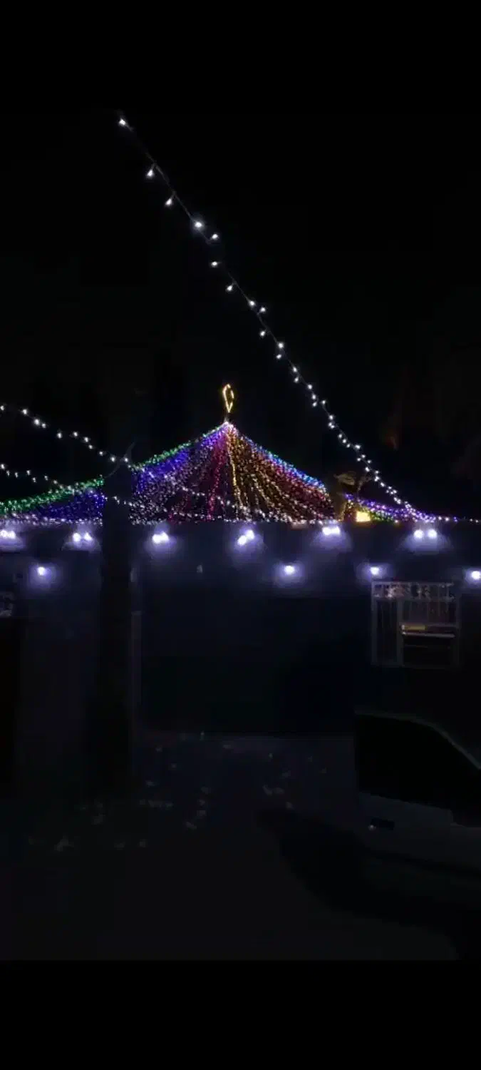 ریسه ارایی رنگین کمان|ریسه و چراغ تزئینی|میناب, |دیوار