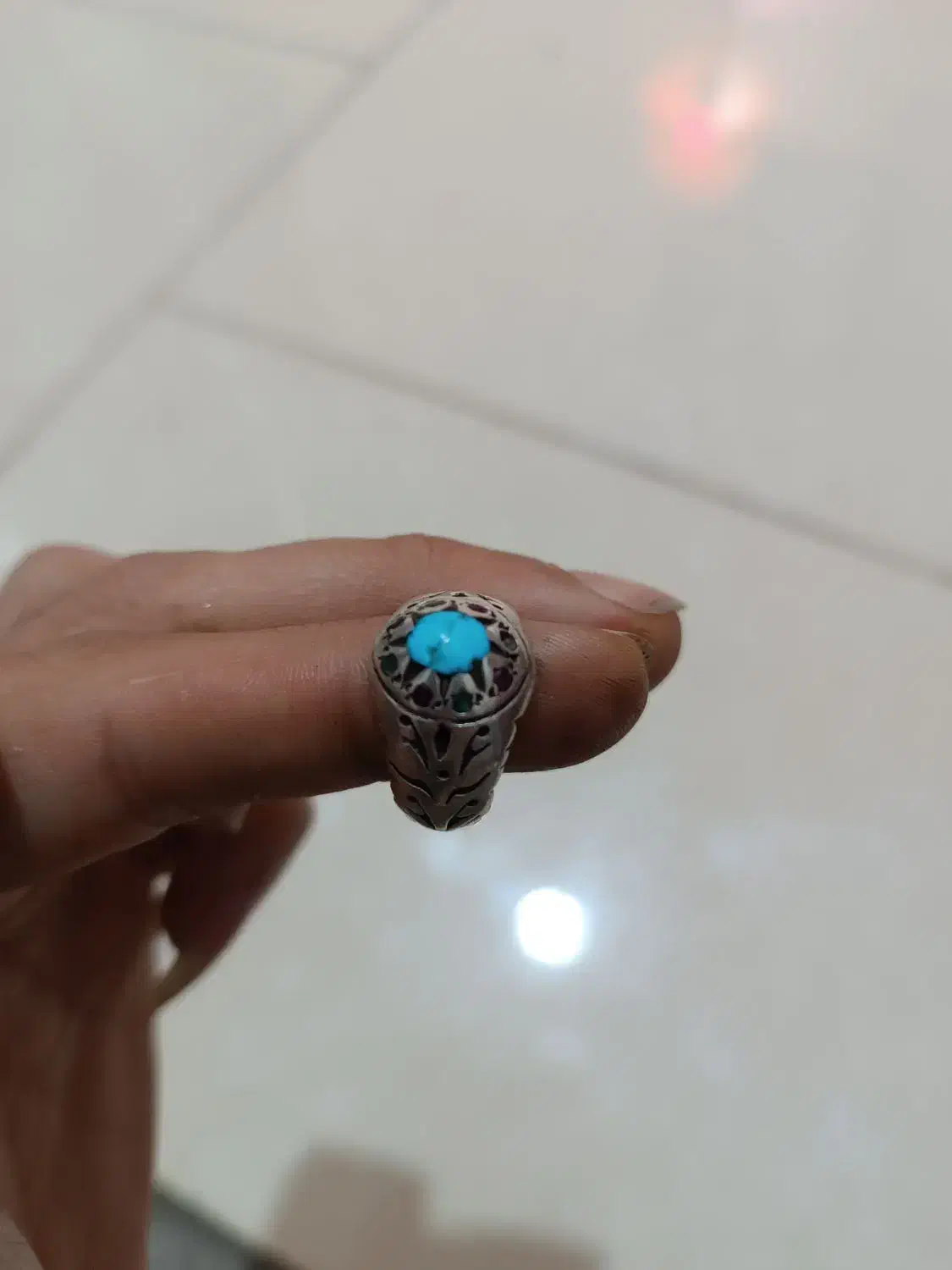 انگشتر نقره فیروزه|جواهرات|رشت, کوی مهر|دیوار