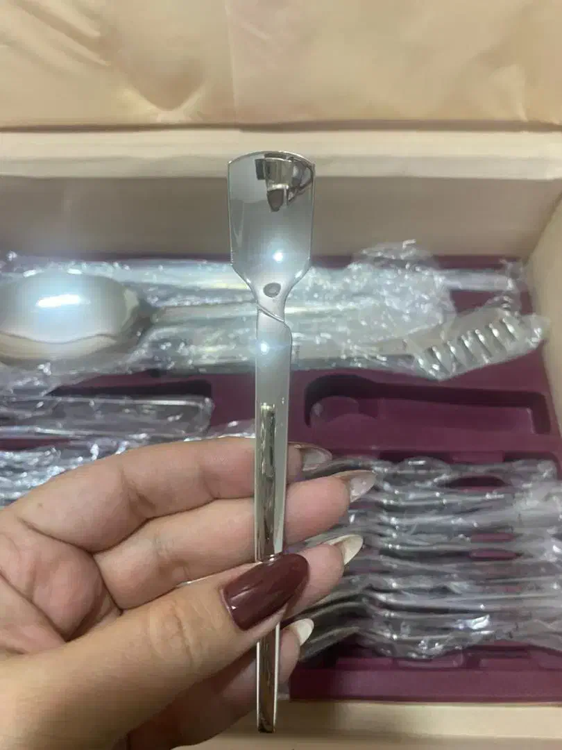 فروش سرویس قاشق چنگال ۱۸پارچه اصل استیل|ظروف سرو و پذیرایی|گنبد کاووس, |دیوار