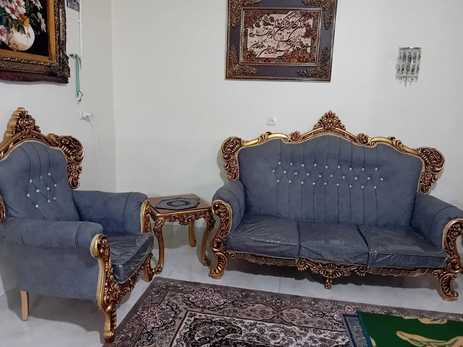 مبل سلطنتی|مبلمان خانگی و میز عسلی|کوهدشت, |دیوار