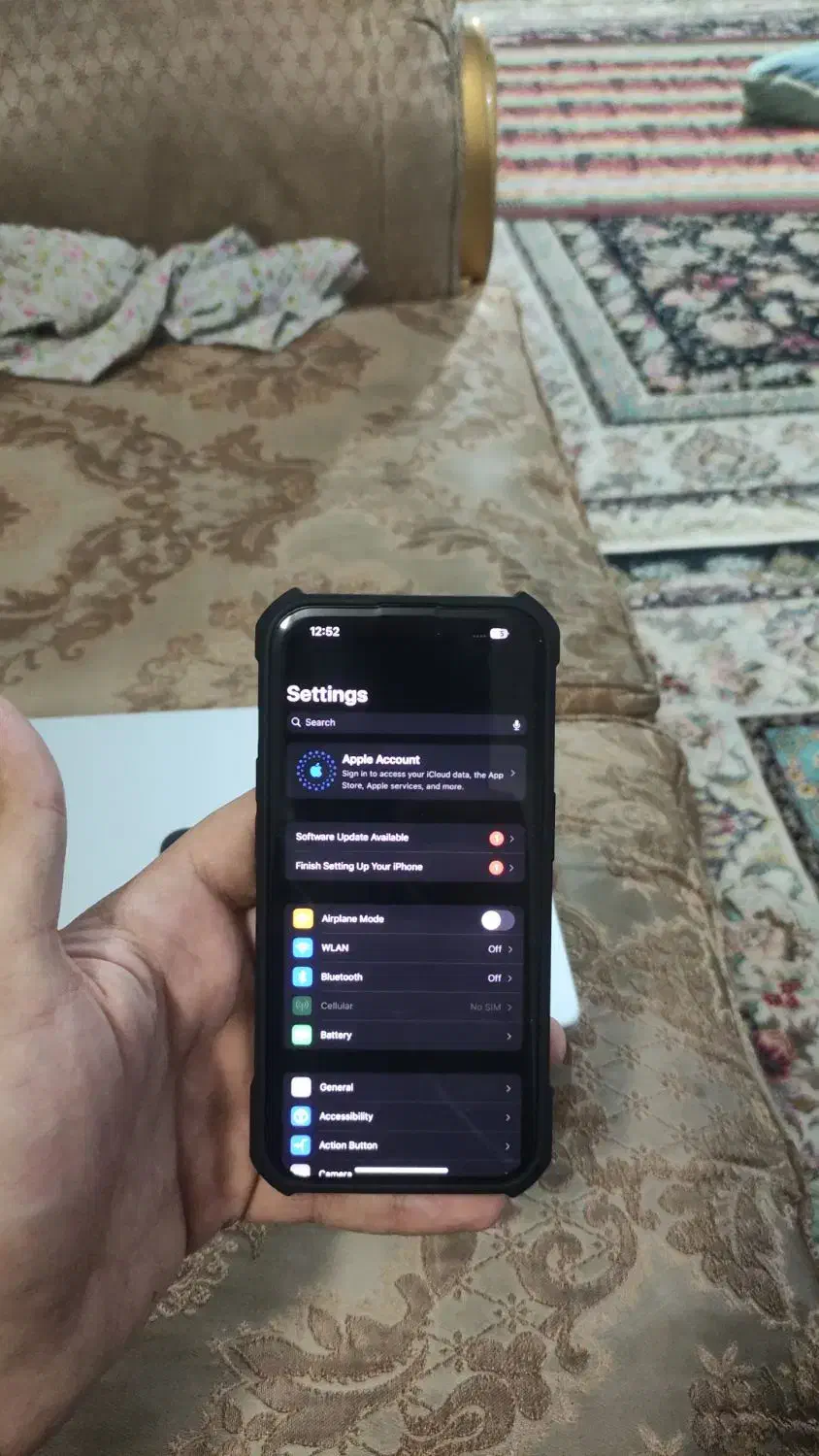 آیفون 15 pro پرو 256 ch باتری 98|موبایل|قم, انسجام|دیوار
