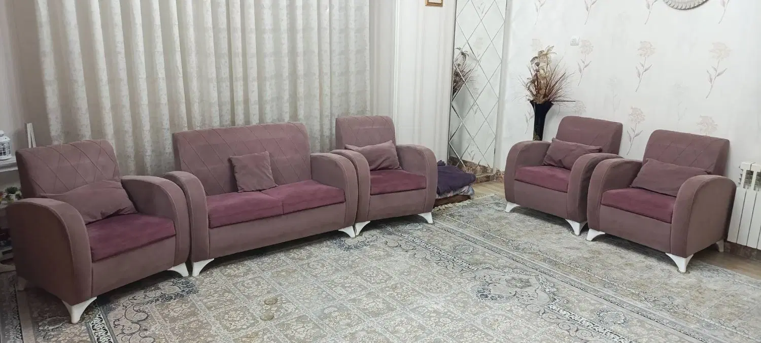مبل راحتی 6 نفره|مبلمان خانگی و میز عسلی|تهران, خاوران|دیوار