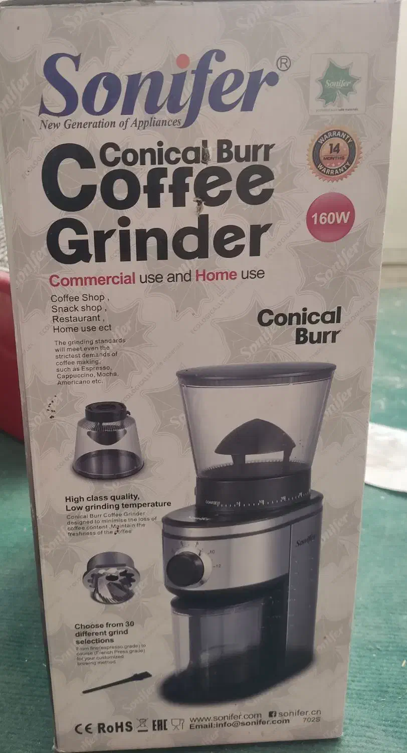 آسیاب قهوه sonifer مدل SF-3563|سماور، چایساز، قهوهساز|زاهدان, |دیوار
