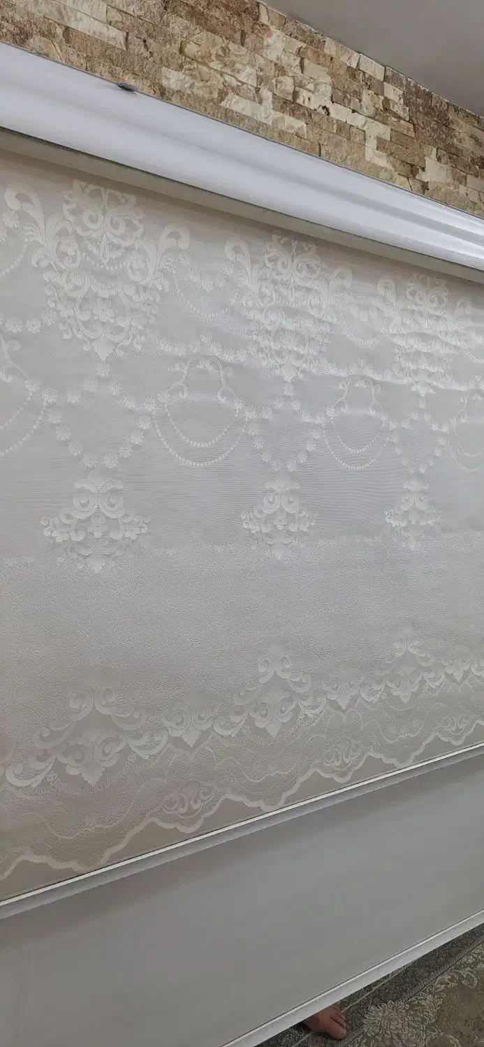 پرده زبرا دولایه شب و روز گلدار|پرده، رانر، رومیزی|تهران, هفده شهریور|دیوار