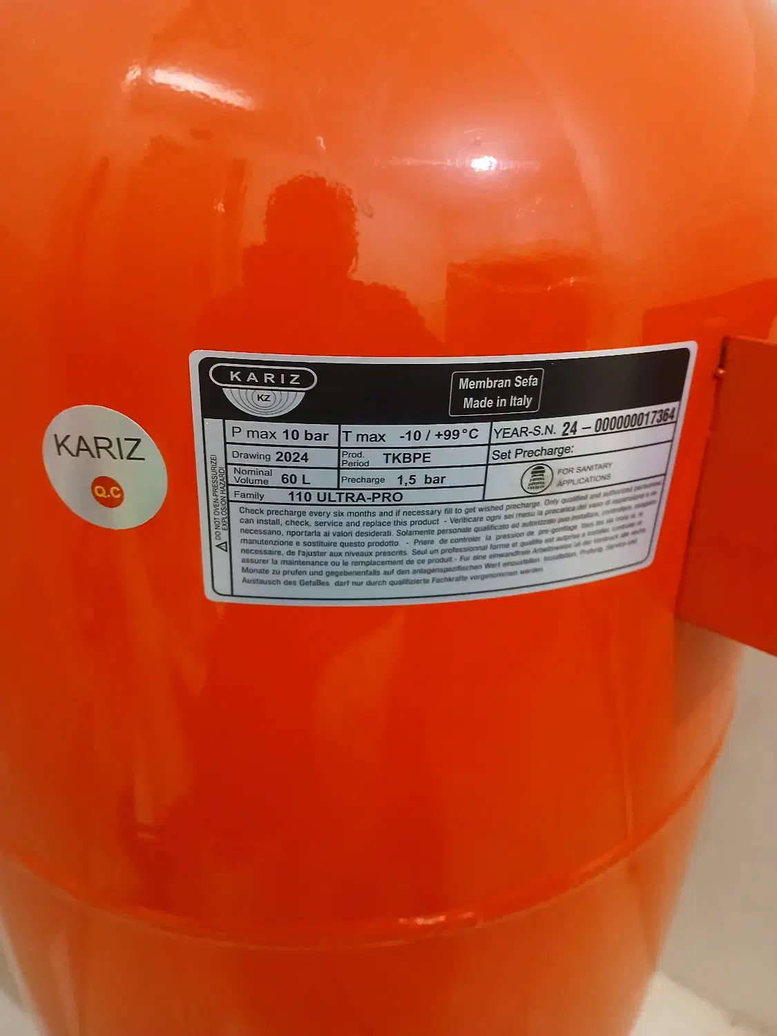 منبع تحت فشار اب ۶۰ لیتری کاریز|مصالح و تجهیزات ساختمان|تهران, تهرانسر شمالی|دیوار