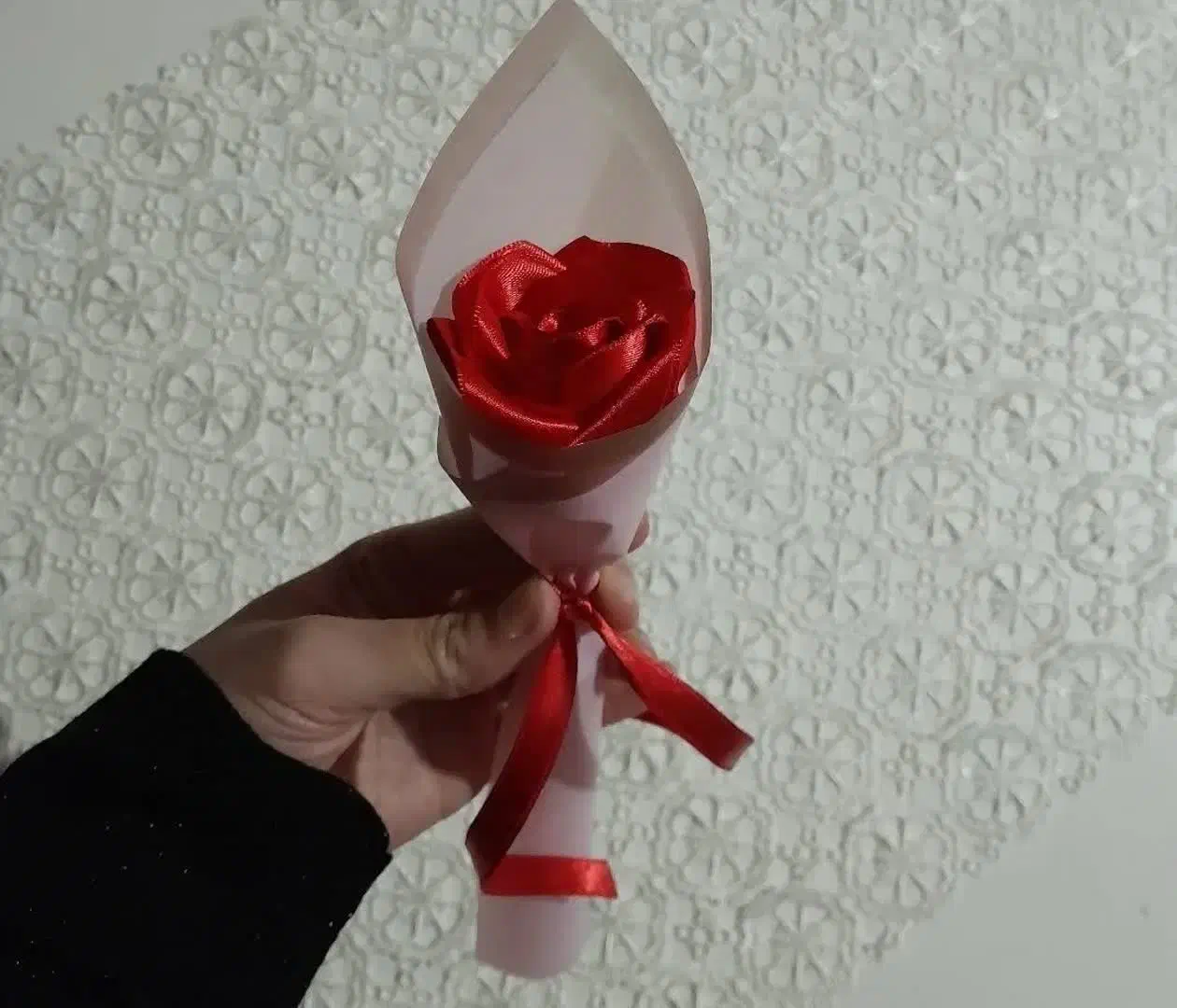 ساخت گل روبانی|گل مصنوعی|کرمان, |دیوار