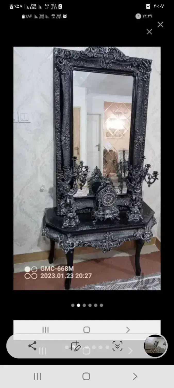 مبل بوفه آینه شمعدان|مبلمان خانگی و میز عسلی|اسلامشهر, شهرک واوان|دیوار