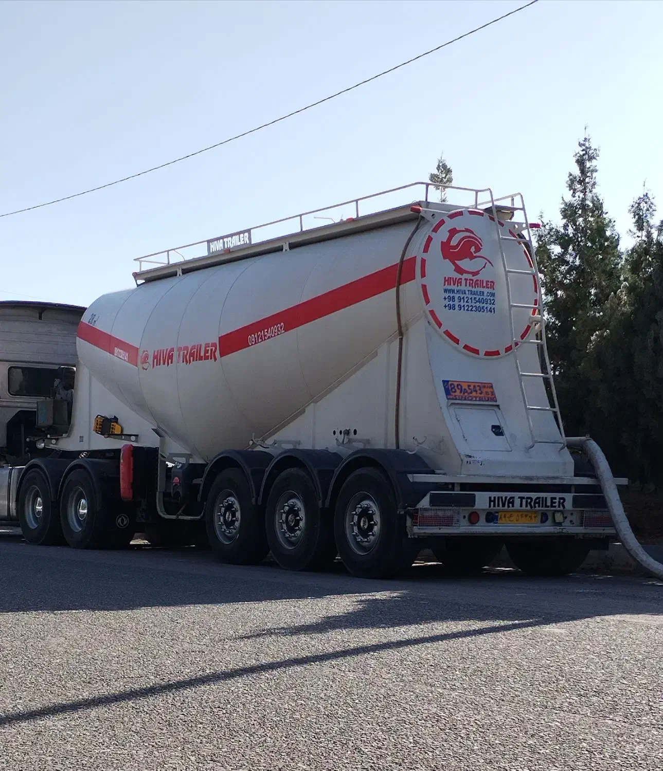 تریلر بونکر سه محور هیوا|خودرو سنگین|نی‌ریز, |دیوار