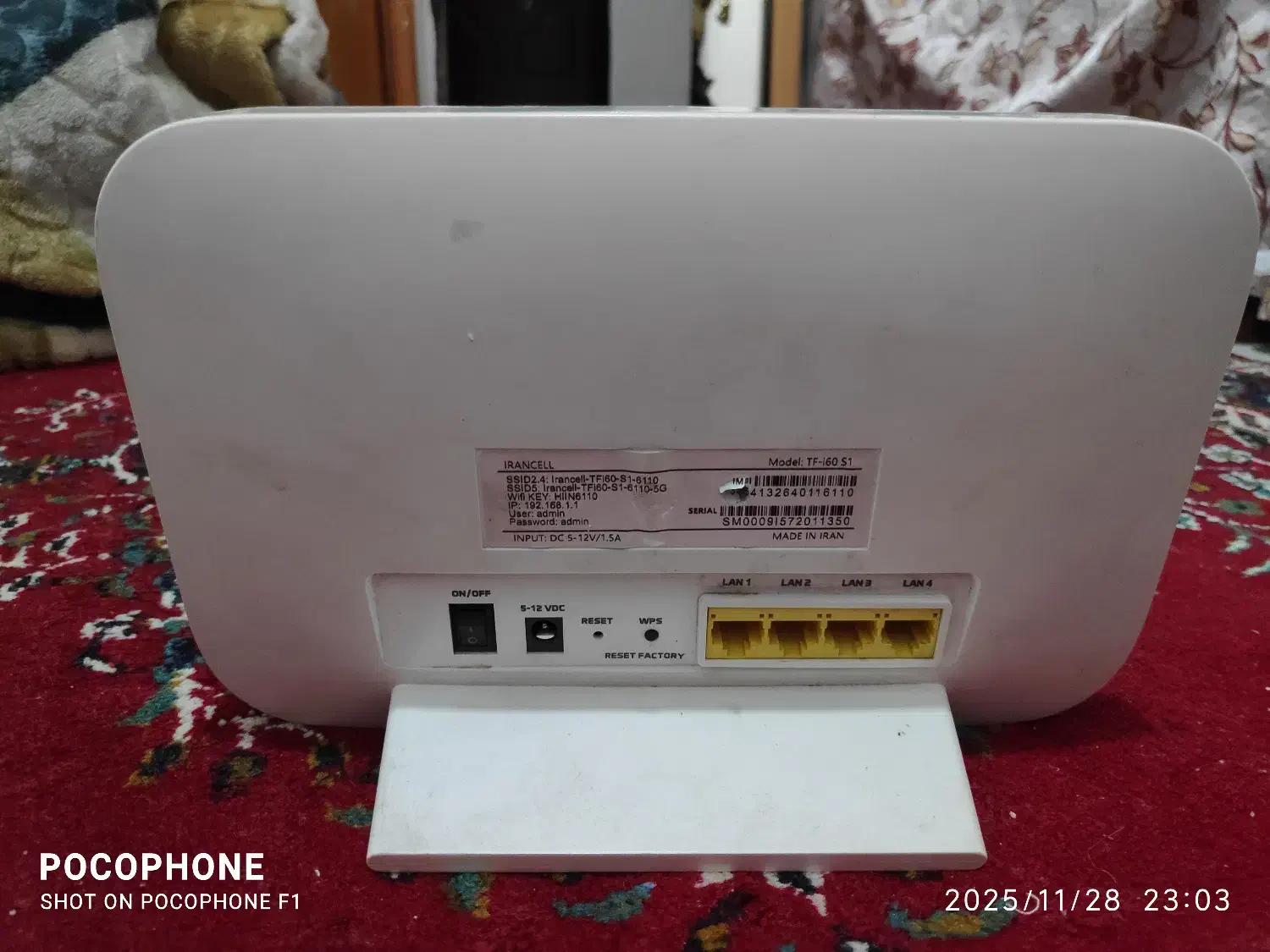 مودم ایرانسل TF-i60|مودم و تجهیزات شبکه|مشهد, نیروی هوایی|دیوار