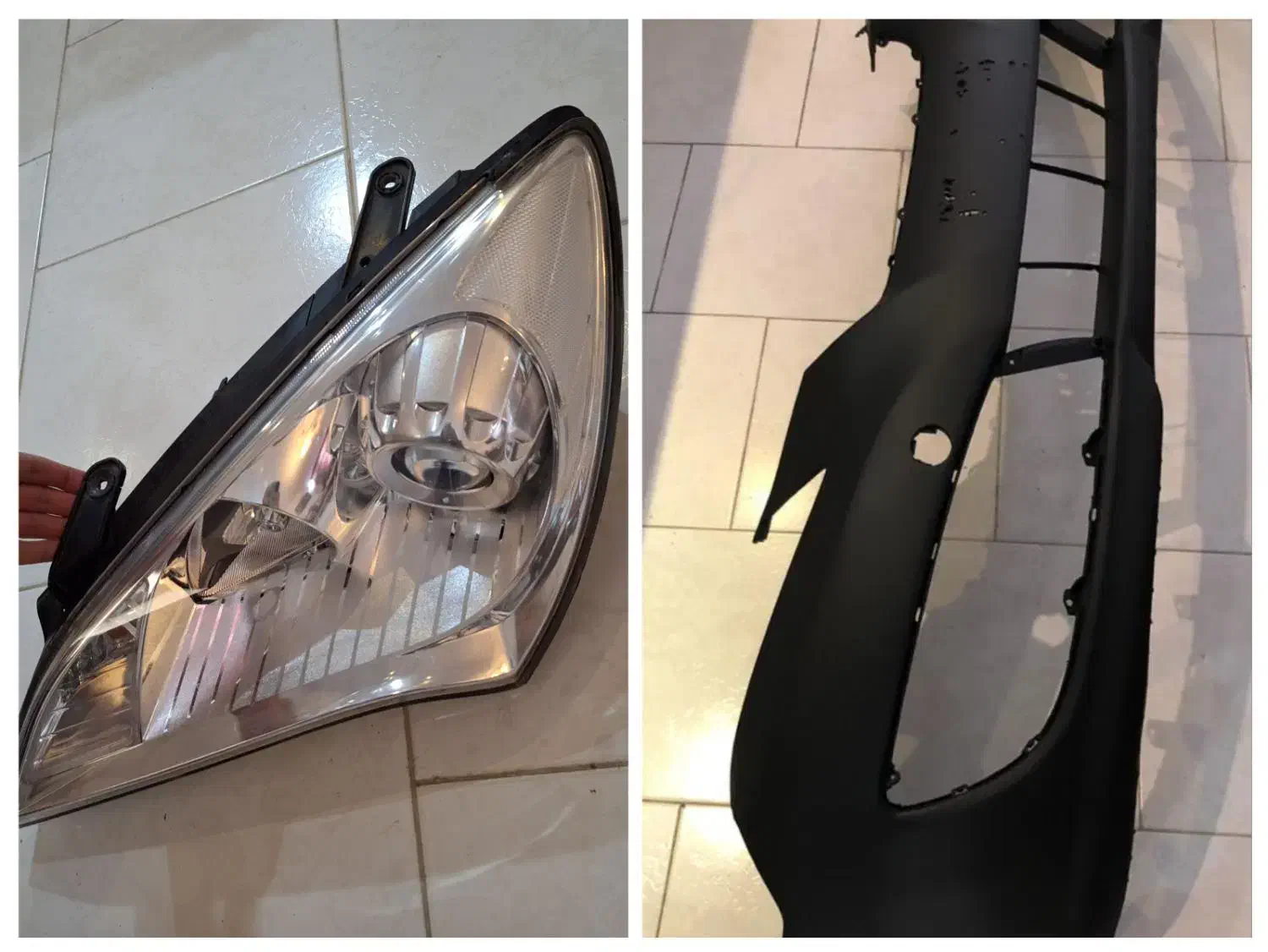 سپر چراغ درب گلگیر جنسیس کوپه سدان ازرا yf کوپه fx|قطعات یدکی و لوازم جانبی|تهران, ونک|دیوار